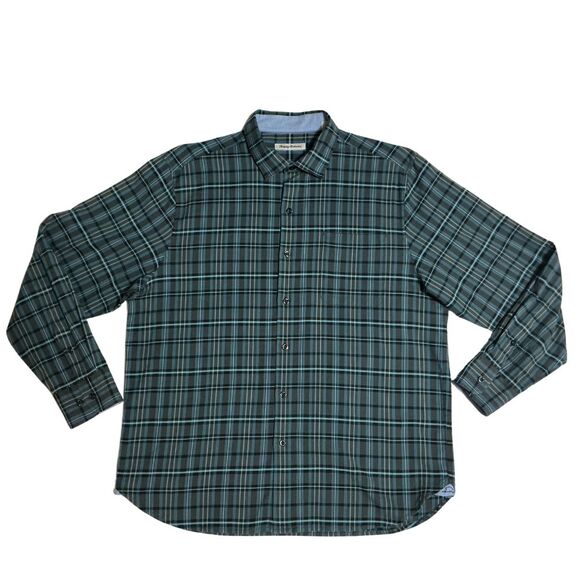 Tommy Bahama Mens Silk Blend Shirt Large Lazlo Vineyard Long Sleeve Button Down - Picture 1 of 10